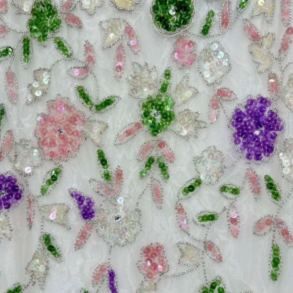 Mac Duggal Embellished Lace Sleeveless V-neck Thigh Slit Gown 10893 NEW Size 2 - Picture 6 of 16